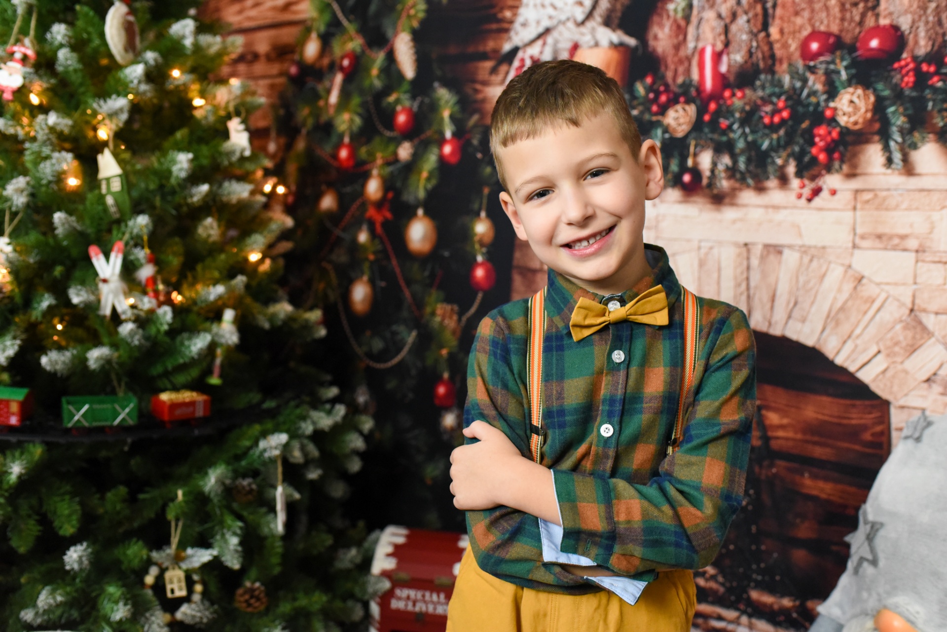 Weihnachts-Fotoshooting Kind